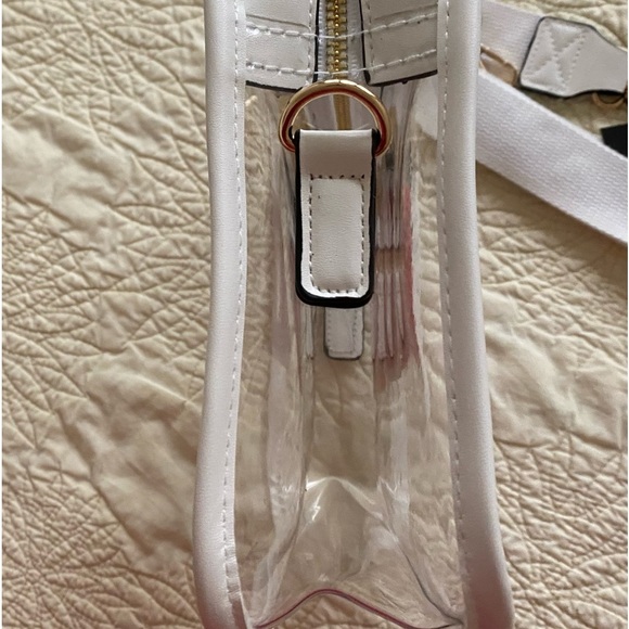 SOLD ‼️Nwt Game Day clear bag. Adorable OU. Oklahoma? Ohio Leather Heavy plastic - Picture 6 of 10